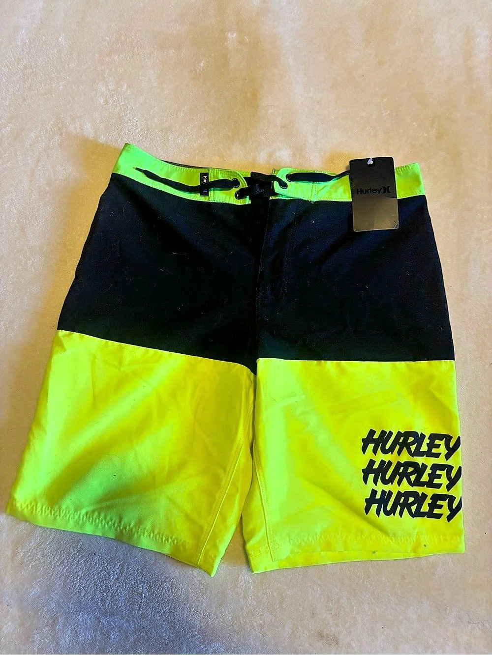 Hurley Phantom Color Block Swim Trunks Size 12/26 NWT